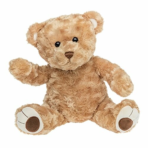 Soft brown teddy bear plush toy sitting.